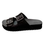 Γυναικείες Ανατομικές Παντόφλες Slides Zaxy 780-25201 Black Glitter