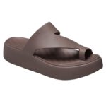 Γυναικείες Πλατφόρμες Crocs Getaway Platform Toe Loop Truffle 210834-0LF