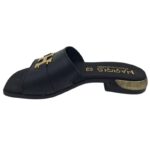 HARRIS Γυναικεία Δερμάτινα Σανδάλια 551-1216 Μαύρο Δέρμα - Image 5