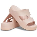 Crocs 209409-6UR Nude | Γυναικεία Ανατομικά Σανδάλια - Image 4